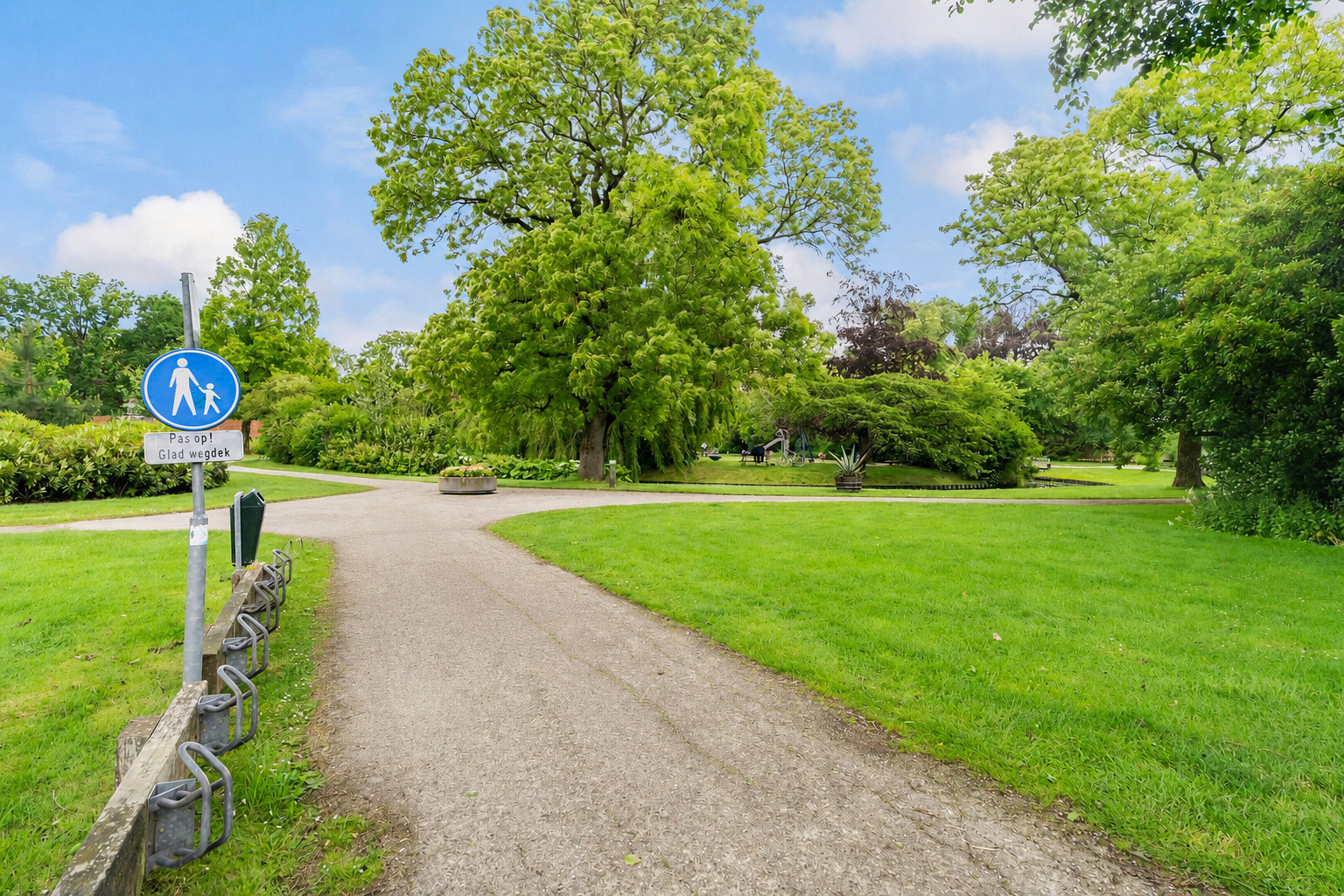 Wilhelminapark tegenover de woning