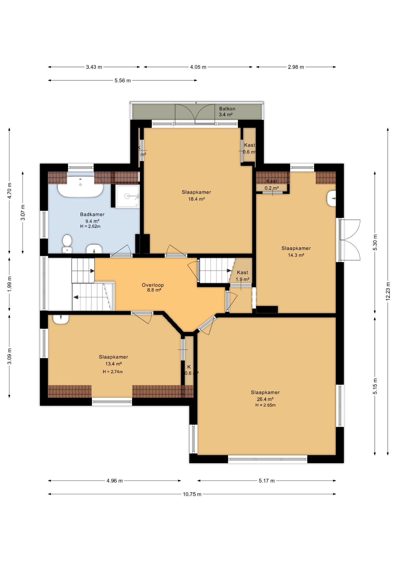 Plattegrond Eerste verdieping